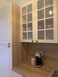 Kuchyň nebo kuchyňský kout v ubytování Apartman Mujo