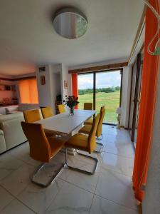 A seating area at Mountain Villa near Bansko