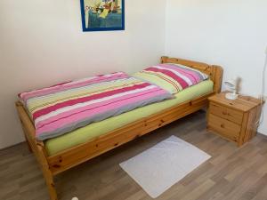 Postel nebo postele na pokoji v ubytování Ferienwohnung Fackelmann