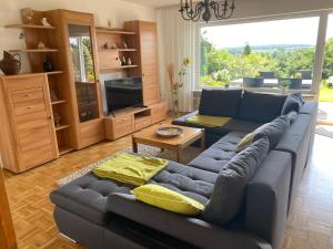 Posezení v ubytování Ferienwohnung Fackelmann