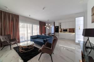 Posezení v ubytování Luxury penthouse Vagabundo