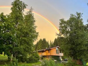 Κήπος έξω από το Ferienwohnung Remise am Reitl