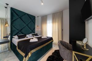Postel nebo postele na pokoji v ubytování Luxury penthouse Vagabundo