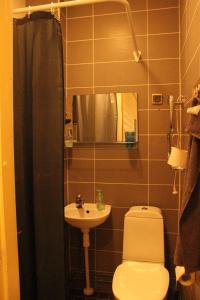 Koupelna v ubytování Tientaus 1 Apartments