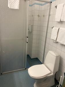 Koupelna v ubytování Hotell Älvdalen