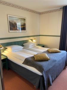 Postel nebo postele na pokoji v ubytování Hotell Älvdalen