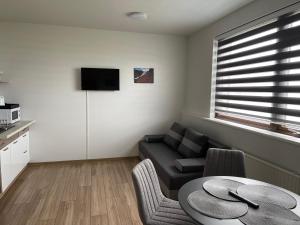 Кухня або міні-кухня у Helgrindur Guesthouse