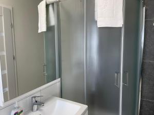Ванна кімната в Helgrindur Guesthouse