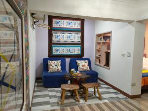 Ruang duduk di Jilufugan B&B