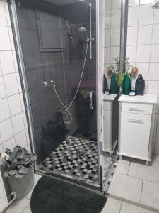 Koupelna v ubytování Ferienwohnung Meier