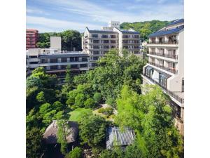 松山市にあるDogo Onsen Funaya - Vacation STAY 54201vの高層建築物の空中景観