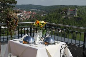 Balkón nebo terasa v ubytování Wellnesshotel Schönblick