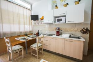 Η κουζίνα ή μικρή κουζίνα στο Apartments Lavanda & Cappuccino