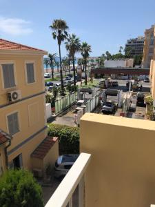 a view of a parking lot from a building at Californie Le Rivoli in Nice