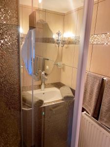 Ett badrum på Apartment Styria Lent