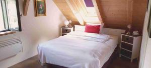 Postel nebo postele na pokoji v ubytování Heuholzmühle Privatzimmer