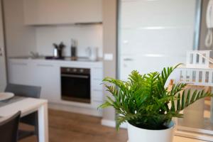 A kitchen or kitchenette at Sirmio Apartments - Narnia Stay