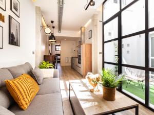 Χώρος καθιστικού στο Huelin Suites