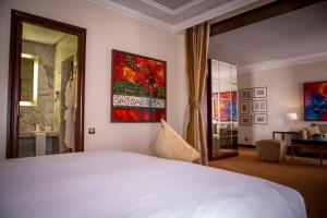 Letto o letti in una camera di Hotel Atlantic Agdal
