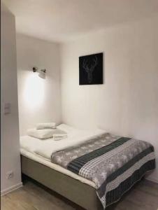 Posteľ alebo postele v izbe v ubytovaní Apartamenty Centrum
