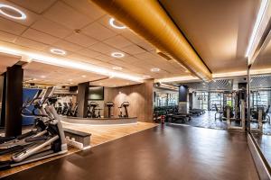 Fitness centrum a/nebo fitness zařízení v ubytování Kfar Maccabiah Business & Sport Hotel