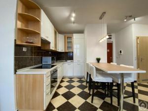 Kuchyňa alebo kuchynka v ubytovaní Downtown Gozsdu Vibe Apartment II + 2 fotografie