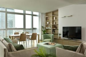 พื้นที่นั่งเล่นของ Torre Galfa Milano Luxury Apartments | UNA Esperienze