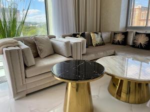 Część wypoczynkowa w obiekcie Apartament Faltom 20 Yacht Park Premium