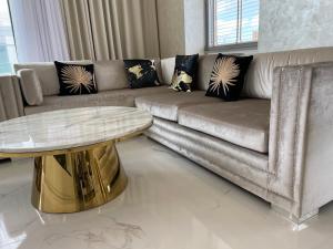 Część wypoczynkowa w obiekcie Apartament Faltom 20 Yacht Park Premium