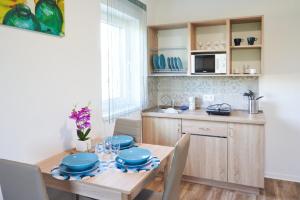 A kitchen or kitchenette at Thermal Apartman - EM