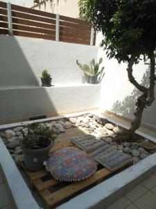 A garden outside Pomegranate apartment