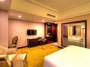 TV a/nebo společenská místnost v ubytování Vienna Hotel Shanghai Happy Valley + 5 fotografií