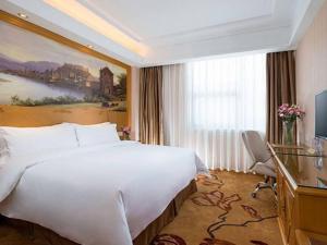 Katil atau katil-katil dalam bilik di Vienna Hotel Longchuan +6 gambar