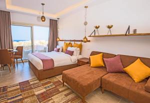 אזור ישיבה ב-OSKENA Azzurra Sahl Hasheesh Hurghada