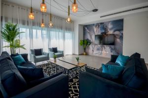 Et opholdsområde på Yalarent Morning Star-Garden with Private Pool