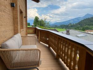 Balkón alebo terasa v ubytovaní Wood Apartments by Trendlbrugger