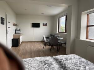 Телевізор і / або розважальний центр в Helgrindur Guesthouse