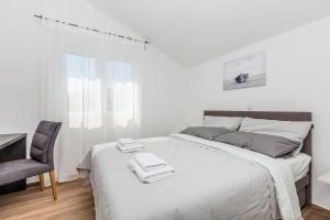Postel nebo postele na pokoji v ubytování Apartment Sea Dream, Polje - Krk