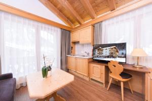 Televisi dan/atau pusat hiburan di Waldpark Hotel Garni