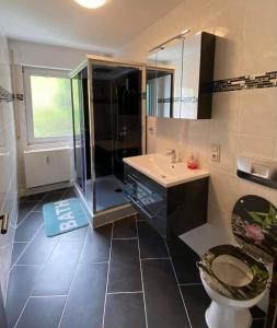 Ein Badezimmer in der Unterkunft Freizeithaus Maranatha
