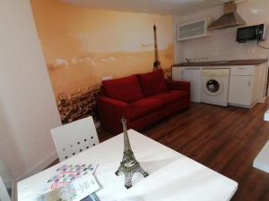 Kuchyň nebo kuchyňský kout v ubytování Studio Little Paris