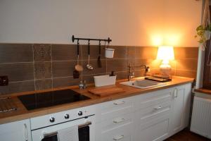 Kuchyň nebo kuchyňský kout v ubytování Apartamenty no3 + 21 fotografií