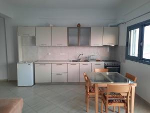 Kuchyň nebo kuchyňský kout v ubytování Tasos Rooms