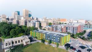 Nespecifikovaný výhled na destinaci Winnipeg nebo výhled na město při pohledu z hotelu