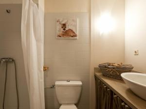 bagno con servizi igienici e lavandino di Studio Brides-les-Bains, 1 pièce, 4 personnes - FR-1-512-212 a Brides-les-Bains