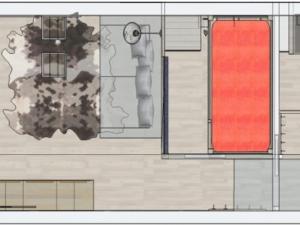 Načrt razporeditve prostorov v nastanitvi Studio La Plagne, 1 pièce, 4 personnes - FR-1-455-85