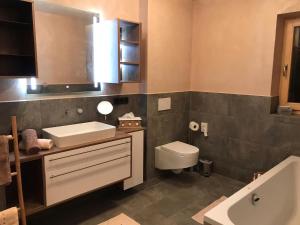 Koupelna v ubytování Ferienwohnung Waldglück