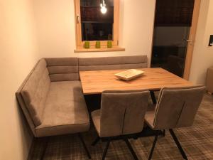 Posezení v ubytování Ferienwohnung Waldglück