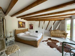Letto o letti in una camera di Garni hotel Oblačinsko jezero