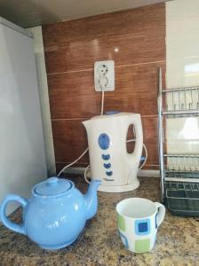 - Cafetera y tetera en la barra en Holiday Home Veli en Sapareva Banya